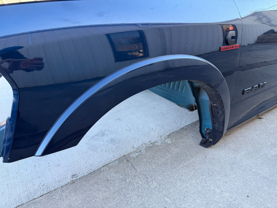 2021 RAM 2500 3500 DRIVER LH FENDER BLUE PAINT CODE - PPX - 2019 2020 2021 2024