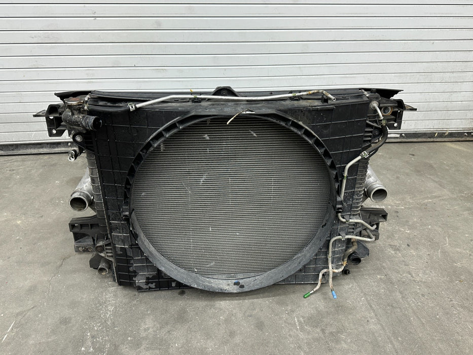 2016 NISSAN TITAN XD DIESEL COOLING RADIATOR SUPPORT ASSEMBLY COMPLETE OEM
