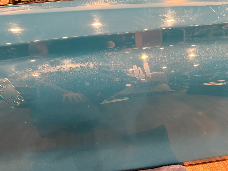 2015-2020 BMW M4 F82 FRONT LEFT DRIVER DOOR LAGUNA SECA BLUE 448 MINOR SCRATCHES