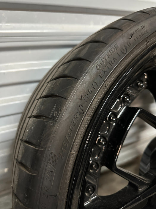 2021 AUDI R8 20X9 5X112 ANRKY FRONT WHEEL RIM TIRE GENUINE OEM ~MINOR BENT~