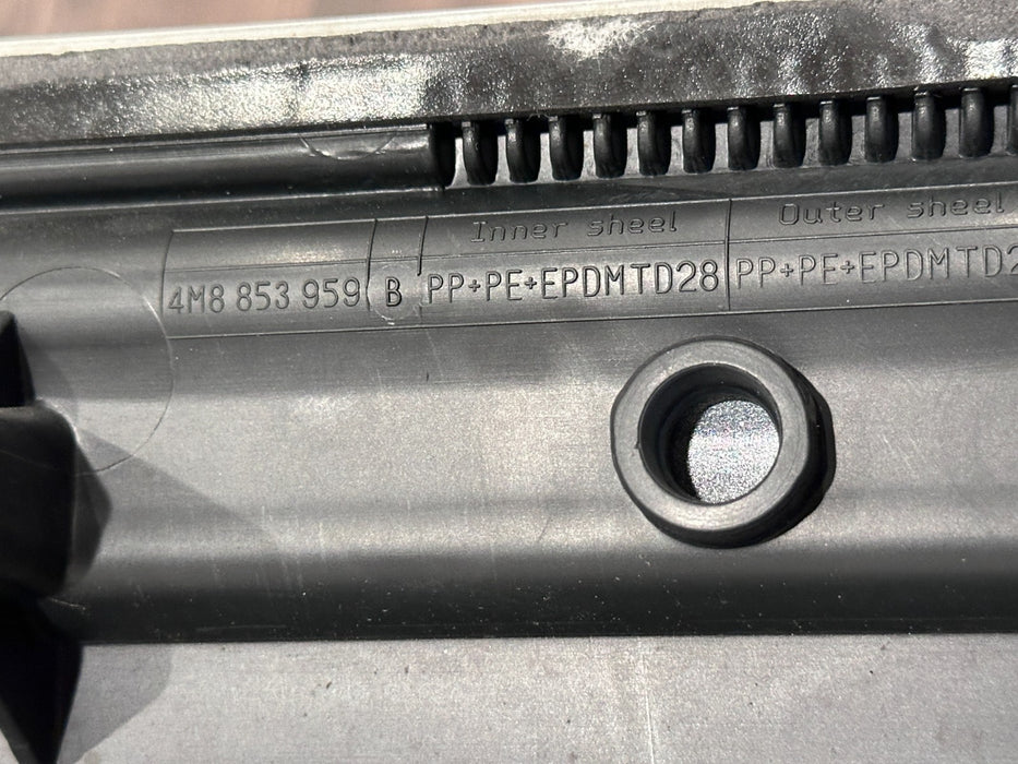 2020 AUDI RS Q8 FRONT LEFT LOWER DOOR MOLDING CARBON FIBER TRIM OEM 4M8 853 959