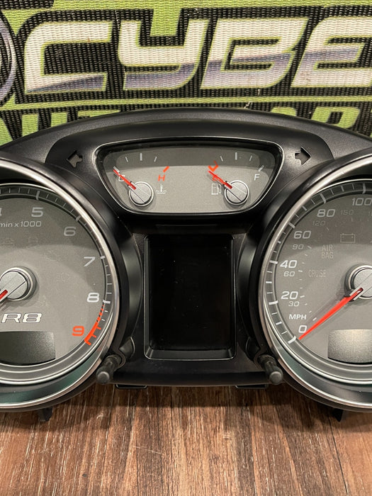 2012 AUDI R8 6SP GATED MANUAL INSTRUMENT GAUGE CLUSTER SPEEDOMETER 47,175 MILES