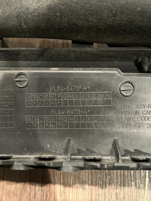 2019 FORD F150 RAPTOR RADIATOR AIR SHUTTER SURROUND TRIM OEM FL34-8475 *DAMAGED*