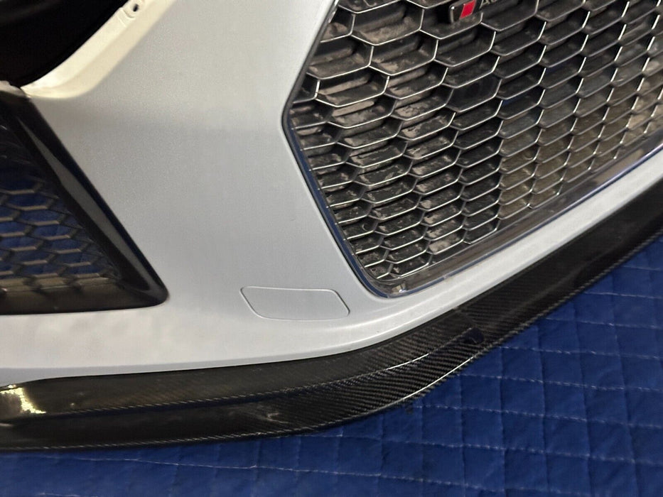2017 2018 AUDI R8 FRONT BUMPER COMPLETE ASSEMBLY W/ GRILLES SENSORS CARBON LIP