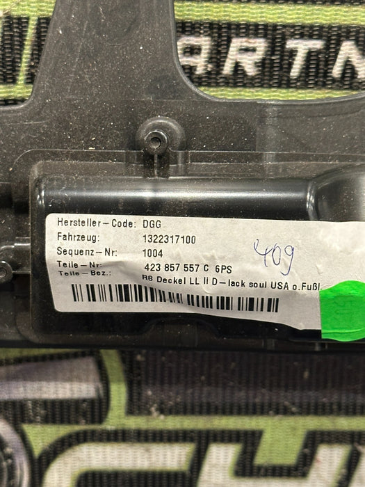 2014 AUDI R8 OEM FRONT LEFT DRIVER KNEE PAD KICK PANEL 423857557C 423 857 557 C