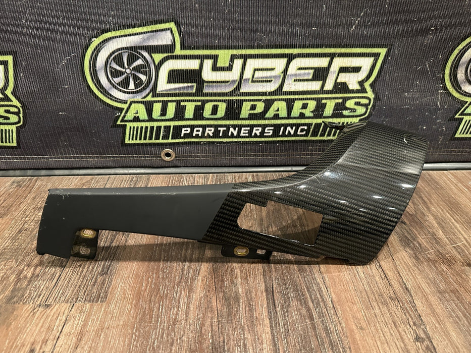 2021 AUDI R8 GAUGE CLUSTER LEFT RIGHT CARBON FIBER TRIM PAIR OEM *READ/SCUFFS*