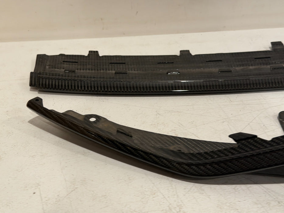 2020 2021 2022 2023 AUDI R8 CARBON FIBER FRONT BUMPER SPLITTER LIP OEM GENUINE