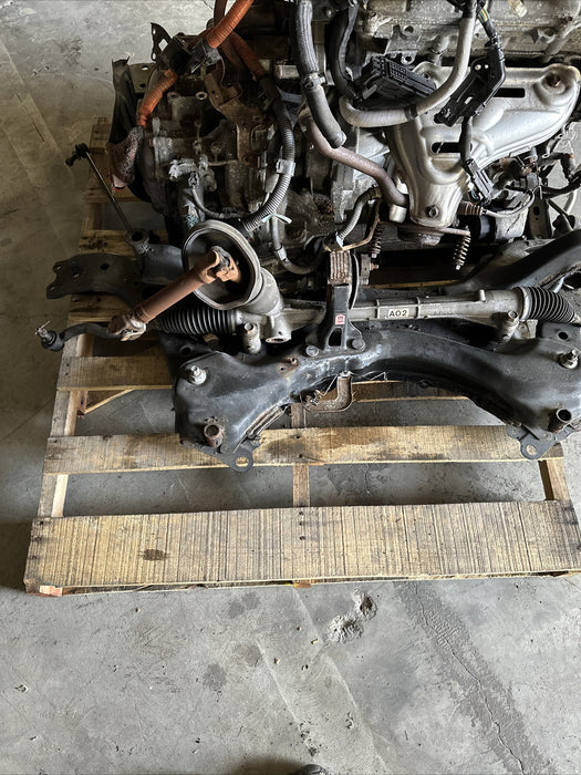 2014 Toyota Prius V Engine and Transmission W/ Subframe Assembly OEM 394K Miles
