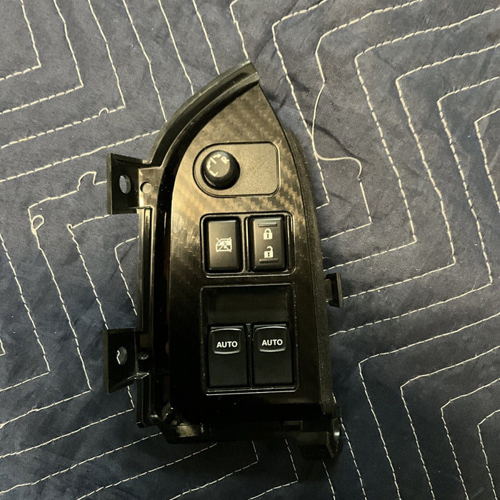 2014 SUBARU BRZ/FRS MASTER DOOR WINDOW SWITCH PANEL CARBON FIBER DRIVER LH OEM