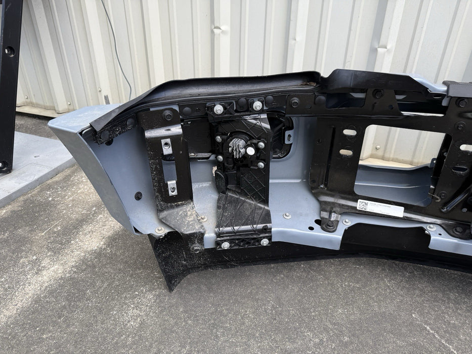 2023 2024 2025 FORD F450 PLATINUM FRONT BUMPER ASSEMBLY GLACIER GREY OEM