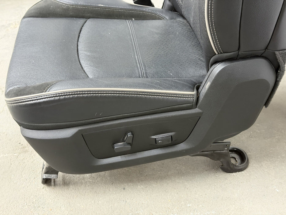 2019-2024 RAM 2500 3500 LARAMIE BLACK LEATHER HEATED COOLED DRIVER SEAT OEM