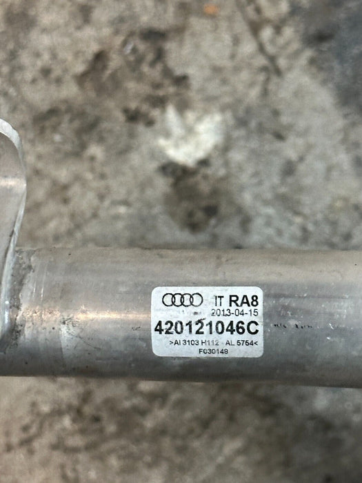 2014 AUDI R8 V10 FRONT COOLANT PIPE HOSE 420121046C 420 121 046 C OEM