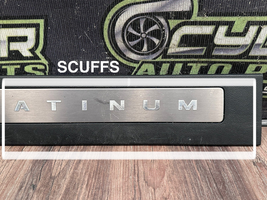 2017-19 FORD F250 F350 F450 PLATINUM FRONT LEFT RIGHT SILL KICK PLATES OEM *READ