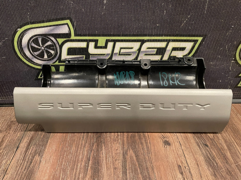 2017-2019 FORD F250 F350 KING RANCH UPPER GLOVE BOX DOOR PANEL OEM