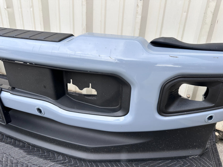 2023  2024 2025 FORD F450 FRONT BUMPER ASSEMBLY GLACIER GRAY~SCRATCHES~