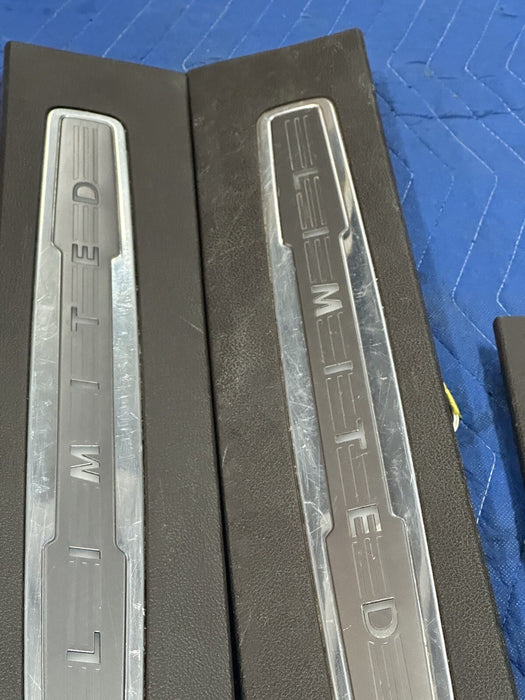 2017-2019 FORD F250 F350 LIMITED FRONT LEFT RIGHT KICK PLATE PAIR OEM ~WEARS~