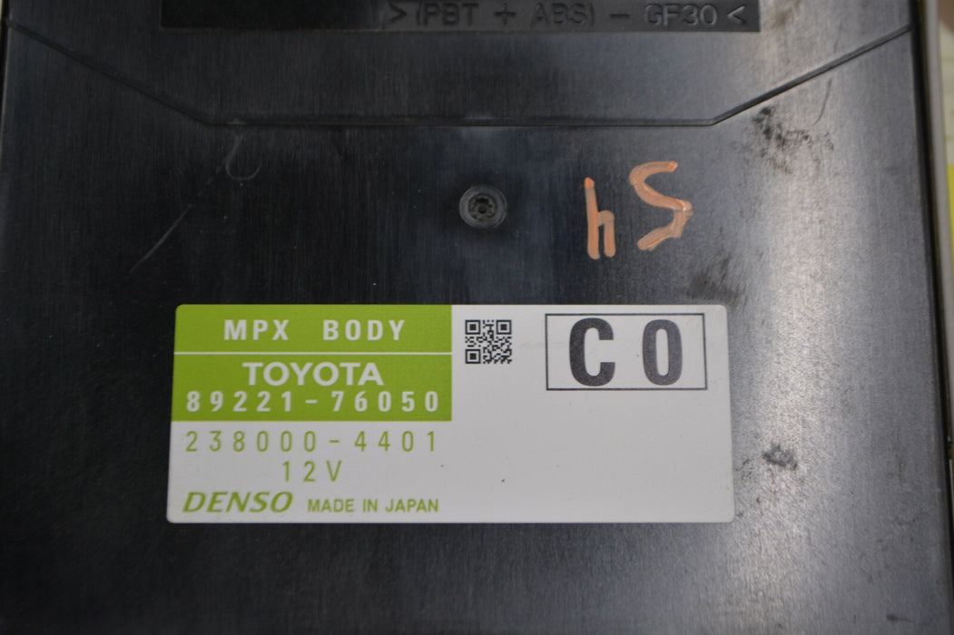 2014 LEXUS CT200H MULTIPLEX NETWORK COMPUTER MODULE W/ FUSE BOX OEM 89221-76050