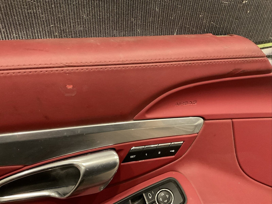 2017 PORCHE 781 FRONT LEFT DRIVER DOOR PANEL OEM~MINOR SCRATCHES/WEARS/TEARS~