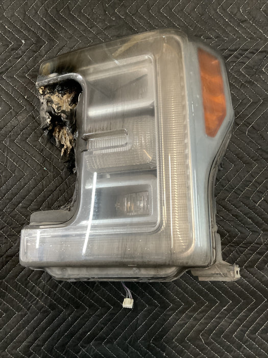2017 2018 FORD F250 F350 F450 HEADLIGHT LEFT DRIVER SIDE OEM~BURNED DAMAGE~