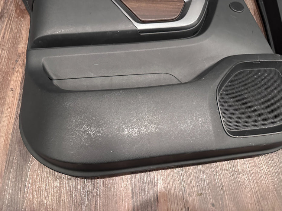 2017 NISSAN TITAN XD RESERVE FRONT REAR BROWN DOOR PANEL SET OEM *FLAWS #10