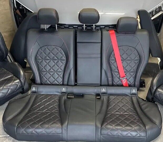 2015 MERCEDES C63S AMG EDITION 1 SEDAN W205 REAR SEATS DIAMOND STITCH OEM