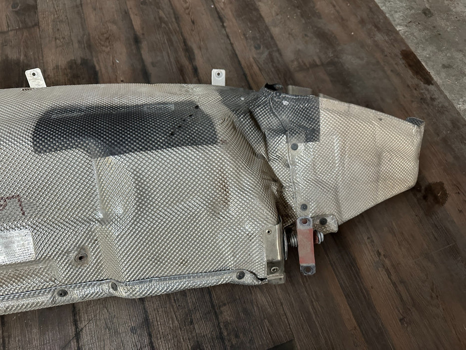 2018 AUDI R8 EXHAUST MUFFLER W SHIELDS ASSEMBLY OEM