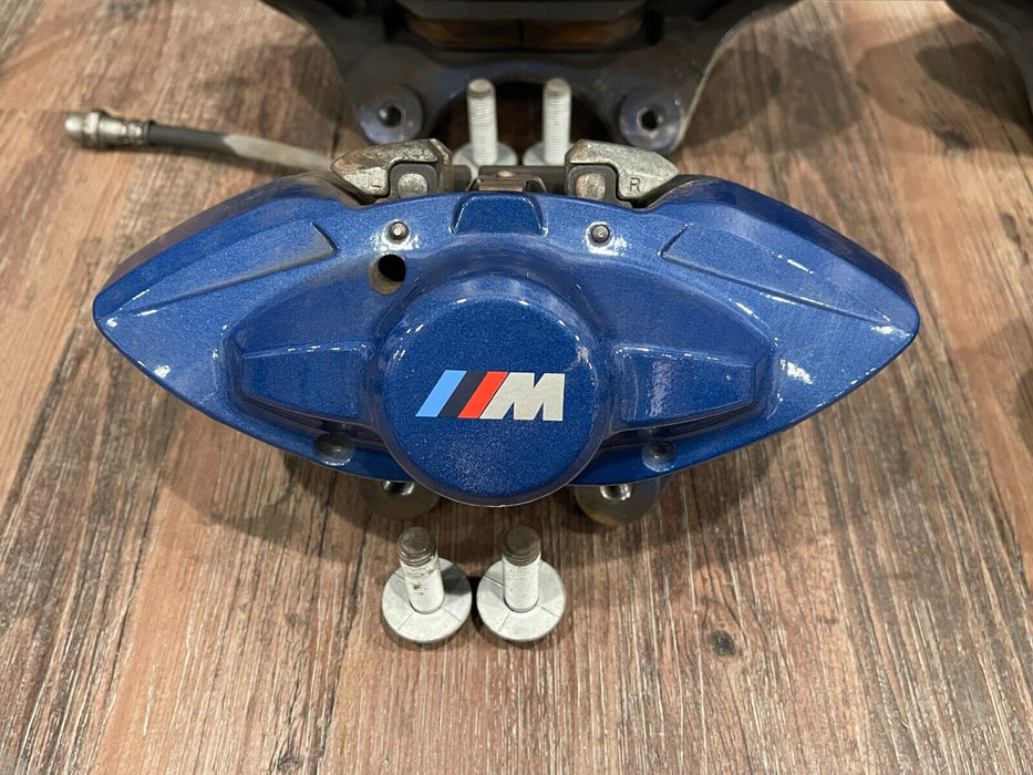 2020 BMW M4 F82 FRONT REAR LEFT RIGHT BLUE BREMBO BRAKE CALIPERS (448) OEM *READ