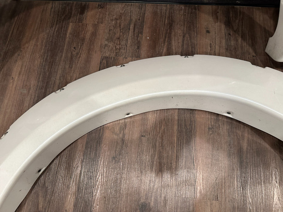 2017 2018 2019 FORD F350 FRONT REAR LEFT RIGHT WHITE FENDER FLARE SET OEM