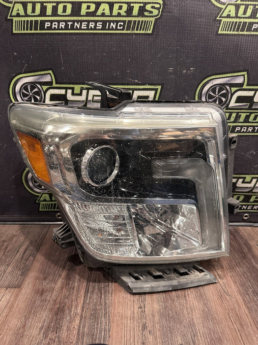 2017 NISSAN TITAN XD PASSENGER RIGHT LED HEADLIGHT OEM *INTERNAL STRESS CRACKS*