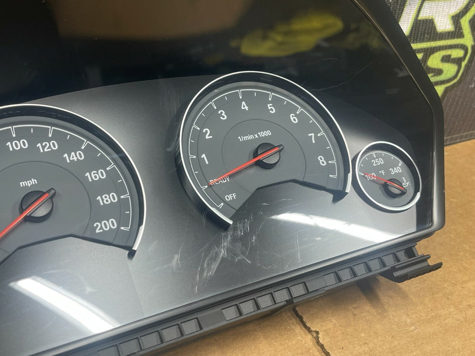 2015 BMW M4 F82 INSTRUMENT GAUGE CLUSTER -6SP MANUAL- OEM 2016 2017 2018