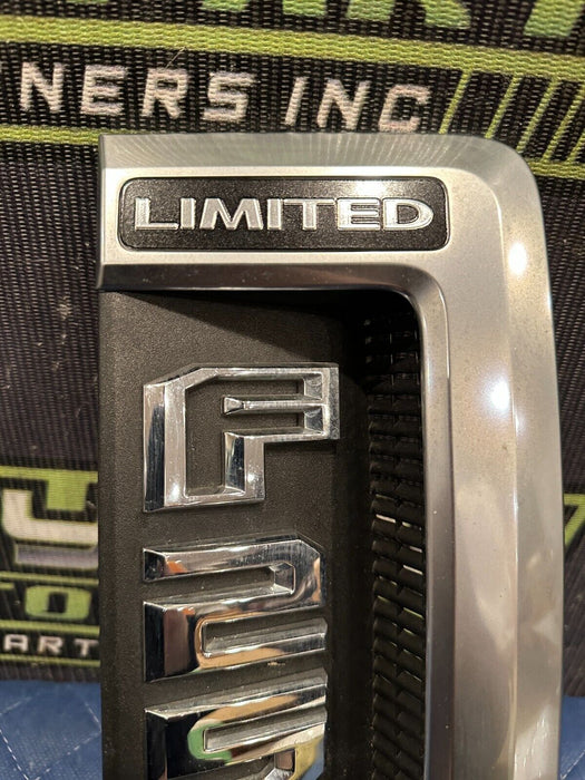 2017-2019 FORD F250 LIMITED CHROME PASSENGER RIGHT FENDER EMBLEM BADGE OEM