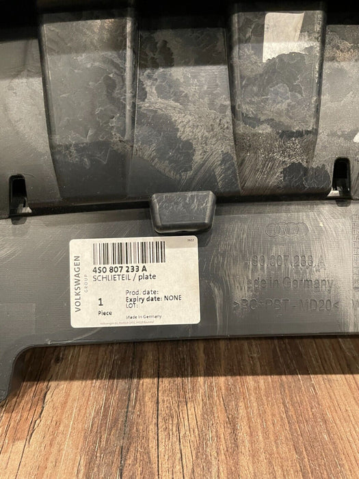 2017 AUDI R8 FRONT BUMPER LOWER SHIELD PLATE PANEL OEM 4S0 807 233 A