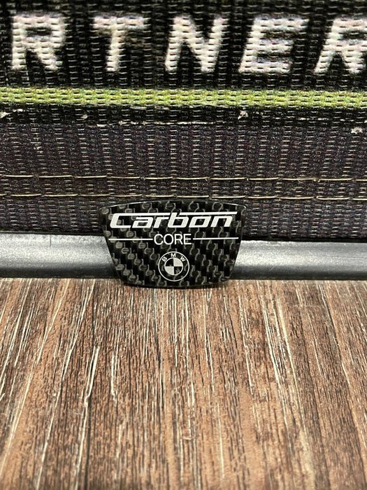 2020 BMW M8 COMP F93 LEFT RIGHT CARBON FIBER CARBON CORE BADGE EMBLEM PAIR OEM