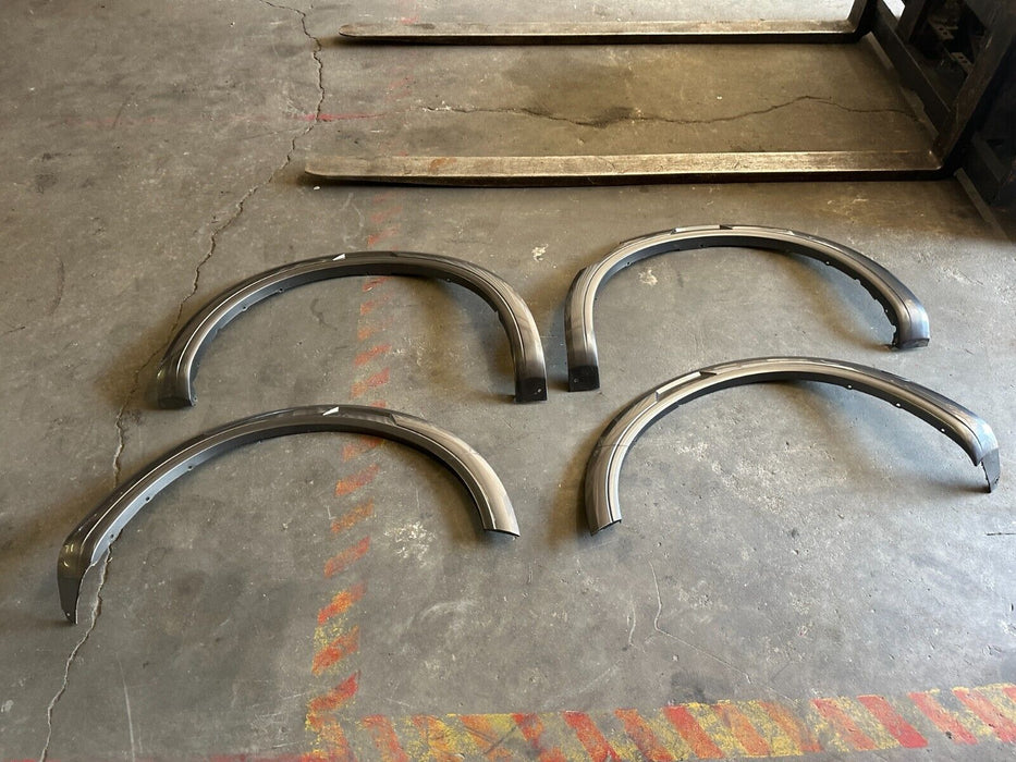 2016 2019 NISSAN TITAN XD PRO-4X FRONT & REAR FENDER FLARE SET OEM 63810 EZ40A