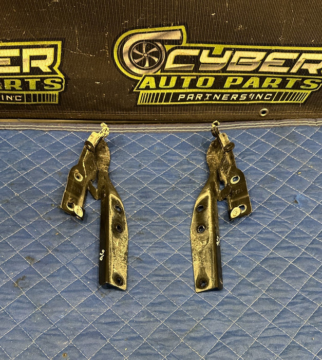 2010 NISSAN 370Z LEFT RIGHT HOOD HINGE PAIR OEM
