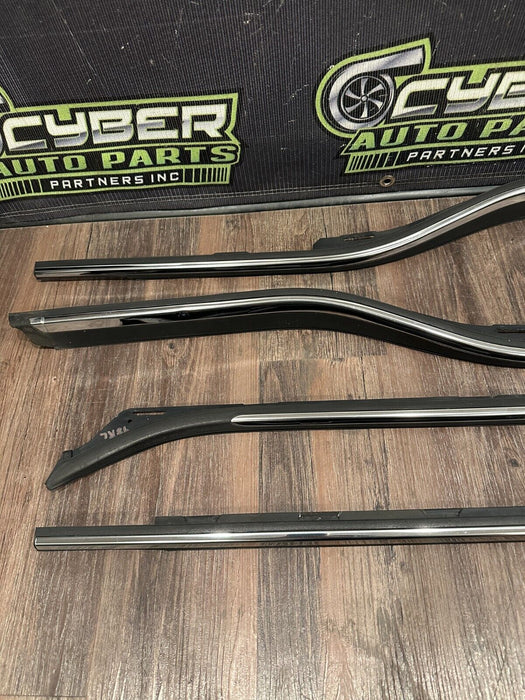 2017-2019 FORD F250 F350 F450 FRONT REAR CHROME WEATHER STRIP DOOR MOLDINGS OEM