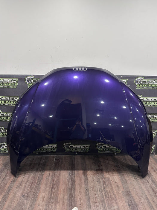 2014 AUDI R8 FRONT HOOD BONNET ASSEMBLY OEM GENUINE PURPLE