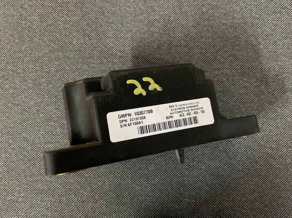 2007 CORVETTE C6 YAW RATE SPEED SENSOR 10307709 OEM