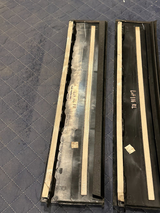 2017-2019 FORD F250 F350 F450 FRONT REAR DOOR GLOSS BLACK PILLAR SET OEM