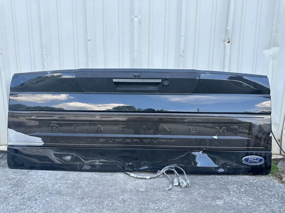 2020 2021 2022 FORD F250 F350 F450 PLATINUM TAILGATE AGATE BLACK *DAMAGE*