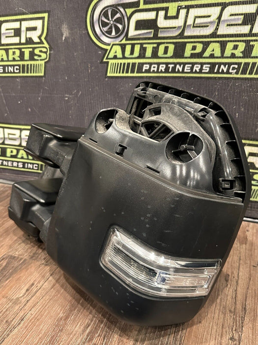 2017-19 FORD F250 F350 F450 LEFT TOW MIRROR W CAMERA OEM *BURN DAMAGE/SCUFFS*