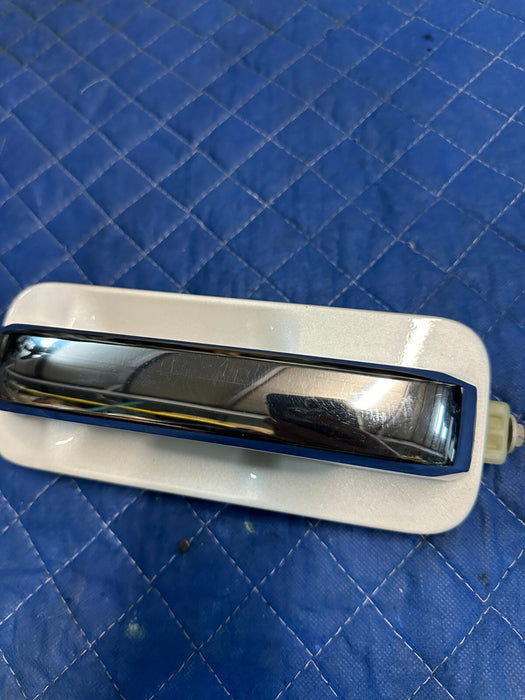 2017-2019 FORD F250 F350 F450 REAR LEFT PEARL WHITE W/ CHROME DOOR HANDLE OEM