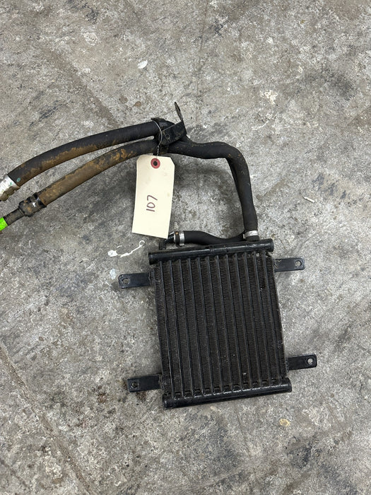 2012 AUDI R8 OEM FRONT POWER STEERING OIL COOLER RADIATOR W/ PIPE LINES HOSES