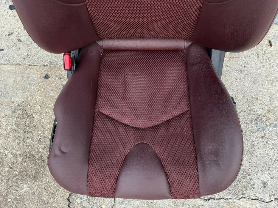 2014 NISSAN 370Z CONVERTIBLE FRONT DRIVER SEAT HEATED/COOLED BURGUNDY OEM 09-20