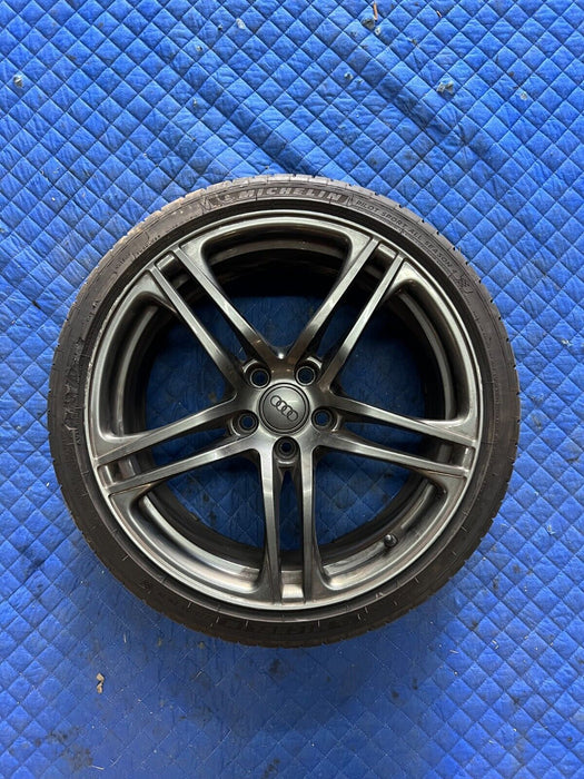 2012 AUDI R8 ORIGINAL 19'' (19x8.5) DARK GRAY WHEEL RIM 5x112 OEM*CURB RASH/READ