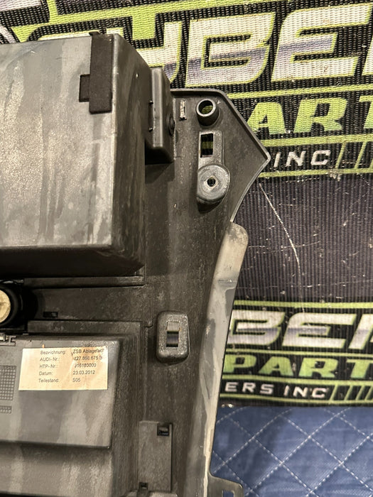 2014 AUDI R8 SPYDER REAR INTERIOR PANEL STORAGE COMPARTMENT BOX OEM 427 868 675