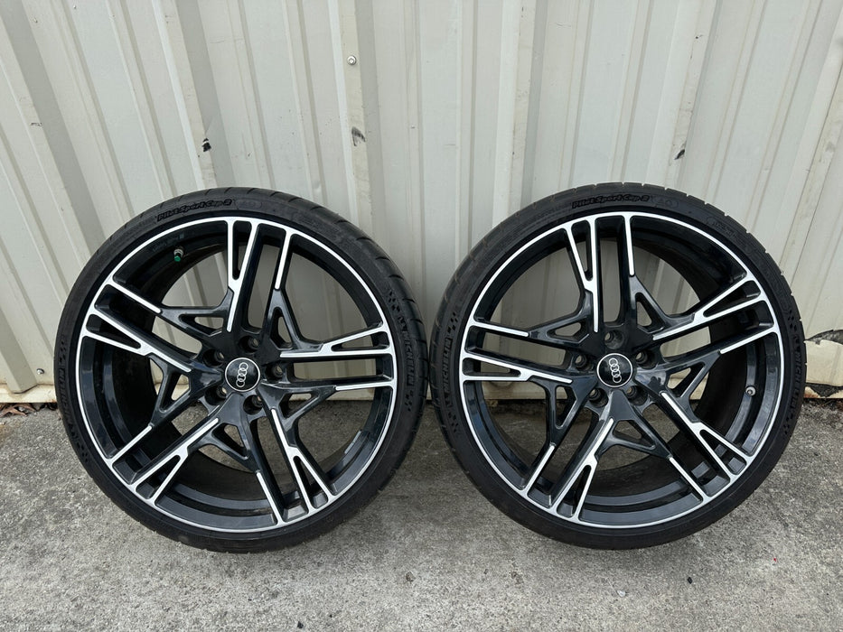 2021 AUDI R8 PERFORMANCE AWD FRONT WHEELS RIMS TIRES OEM GENEUINE 20X8.5