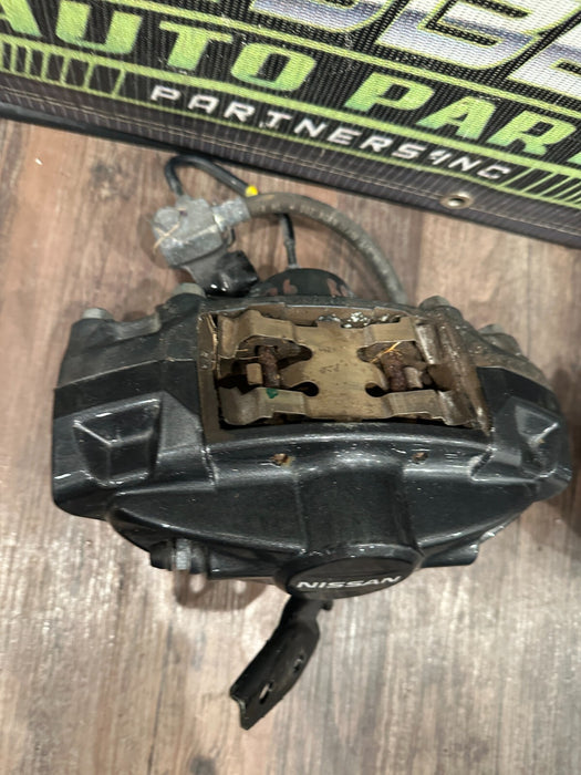 2010 NISSAN 370Z SPORT FRONT REAR LEFT RIGHT BRAKE CALIPERS W/ BRAKE LINES OEM