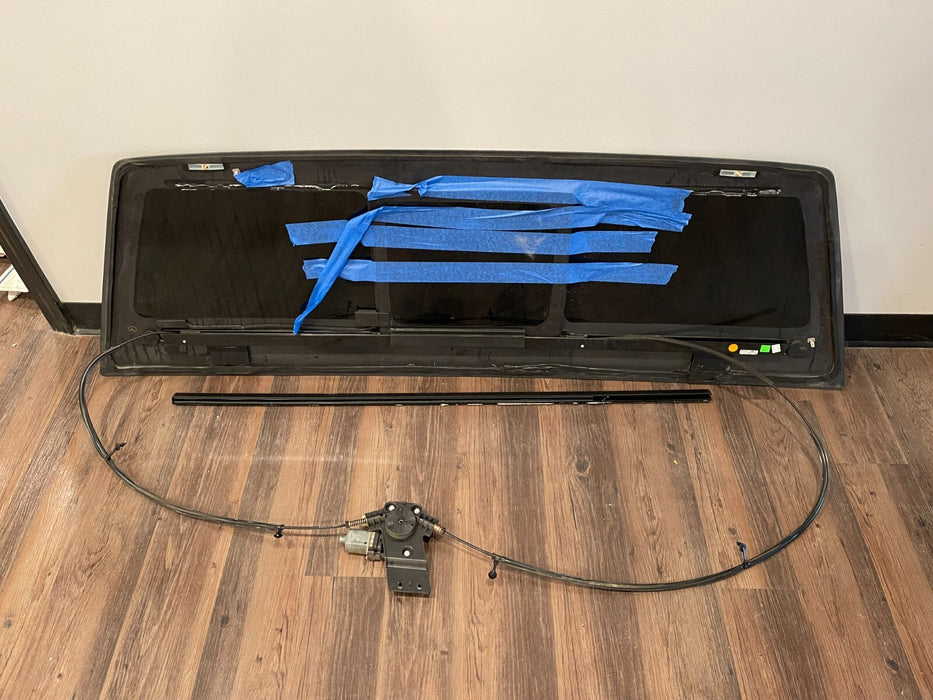 2017-2022 FORD F250 F350 F450 CAB REAR WINDOW W/ POWER SLIDING GLASS OEM