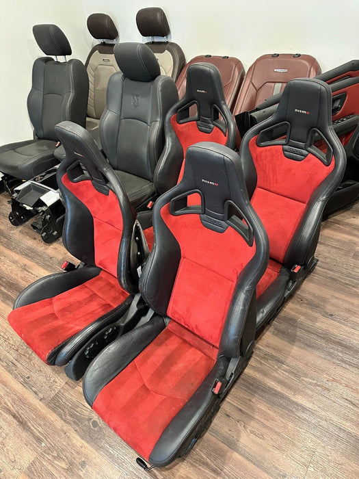 2017 NISSAN 370Z NISMO RECARO SEATS DRIVER PASSENGER OEM 2009-2020